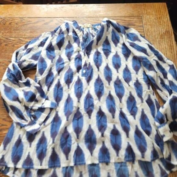 V.De.Vinster oversized Ikat blouse sz Medium - Picture 2 of 5